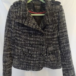 Ci Sono Black and white Tweed jacket size Small